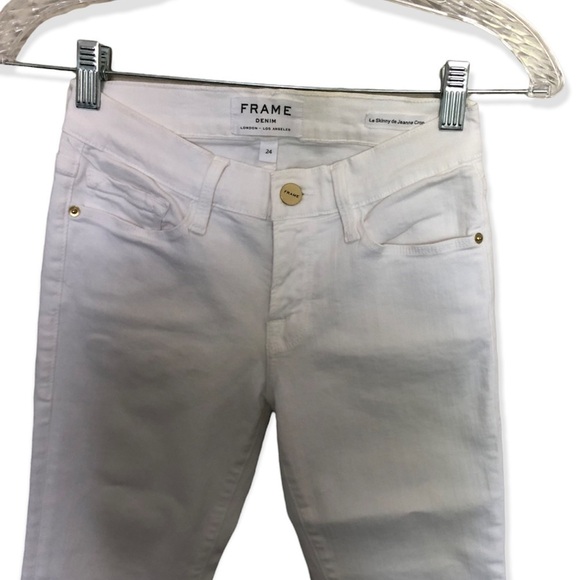 Frame Denim Le Skinny de Jeanne Crop Raw Hem ankle jeans - Picture 5 of 11